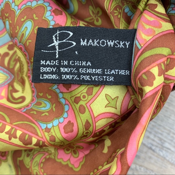 B Makowsky Genuine Leather Shoulder Bag - Picture 11 of 12